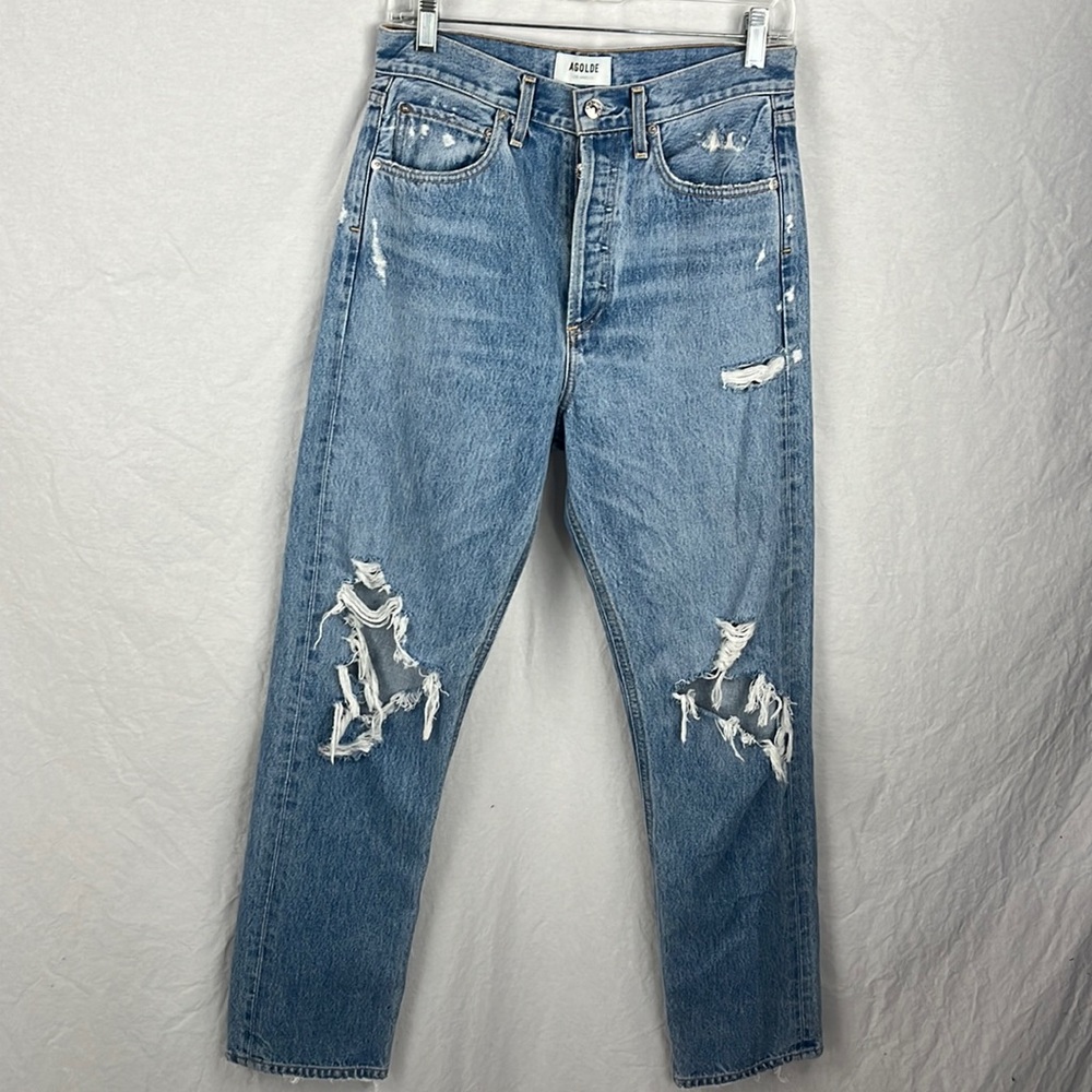 Agolde 90s mid rise distressed